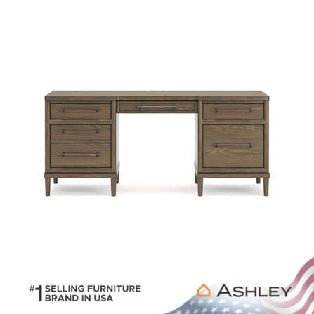 โต๊ะทำงาน ASHLEY FURNITURE HOMESTORE รุ่น ROANHOWE/171 สีน้ำตาล_3