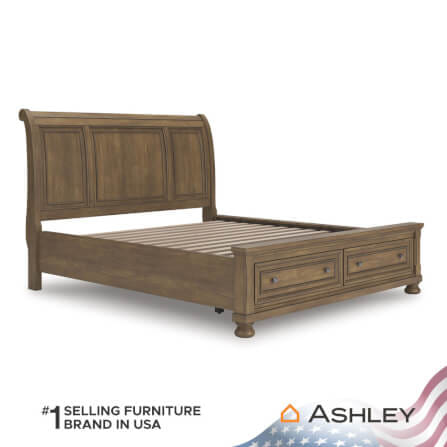 เตียง 6 ฟุต ASHLEY FURNITURE HOMESTORE รุ่น VANDENMORE/180 สีน้ำตาล_3