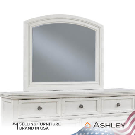 กระจกตั้งโต๊ะ ASHLEY FURNITURE HOMESTORE รุ่น ROBBINSDALE/107X92 สีขาววินเทจ_3