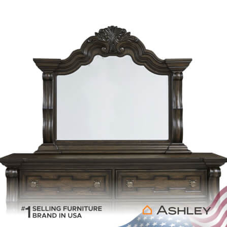 กระจกตั้งโต๊ะ ASHLEY FURNITURE HOMESTORE รุ่น MAYLEE/137X112 สีน้ำตาลเข้ม_3