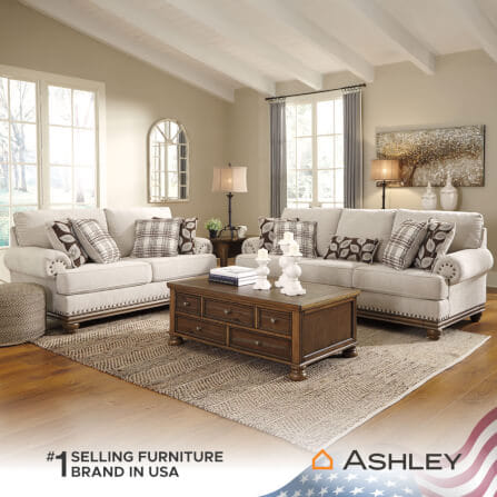 โซฟา 2 ที่นั่ง ASHLEY FURNITURE HOMESTORE รุ่น HARLESON/2 สีครีม_3