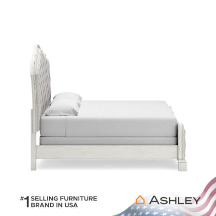เตียงนอนขนาด 6 ฟุต ASHLEY FURNITURE HOMESTORE รุ่น ARLENDYNE/180 สีขาววินเทจ_3