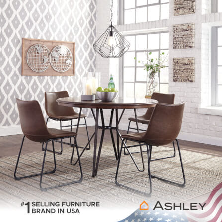 โต๊ะอาหาร ASHLEY FURNITURE HOMESTORE รุ่น CENTIAR/115 สีน้ำตาล_3