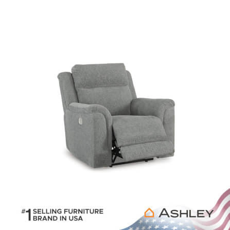 โซฟาปรับเอนนอน ไฟฟ้า 1 ที่นั่ง ASHLEY FURNITURE HOMESTORE รุ่น OVERFLOW/1RM สีเทา_3