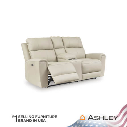 โซฟาปรับเอนไฟฟ้า 2 ที่นั่งพร้อมที่วางแขน ASHLEY FURNITURE HOMESTORE รุ่น DAHLMOORE/2RRM สีครีม_3