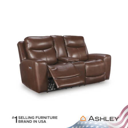โซฟาปรับเอนนอนไฟฟ้า 2 ที่นั่งพร้อมที่วางแขน ASHLEY FURNITURE HOMESTORE  รุ่น MOMENTUM MOVES/2RRM สีน้ำตาลเข้ม_3