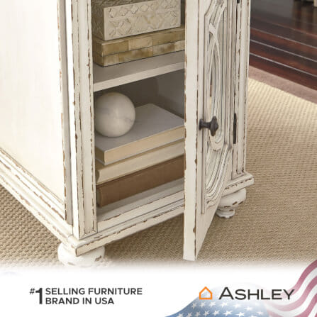 โต๊ะข้าง ASHLEY FURNITURE HOMESTORE รุ่น REALYN/45 สีขาววินเทจ_4