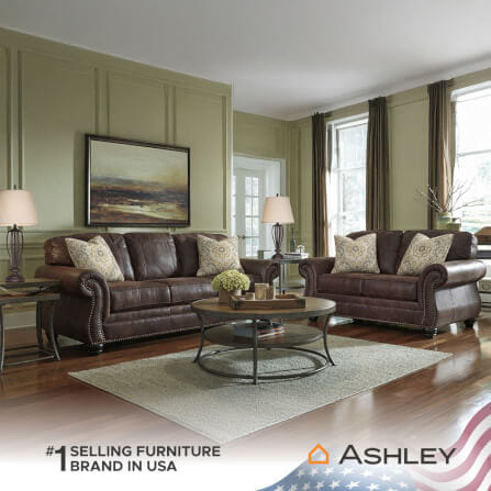 โซฟา 3 ที่นั่ง ASHLEY FURNITURE HOMESTORE รุ่น W80070-O/3 สีน้ำตาลเข้ม_4
