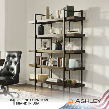 ชั้นวางของโล่ง 5 ชั้น ASHLEY FURNITURE HOMESTORE รุ่น STARMORE สีเทา_4