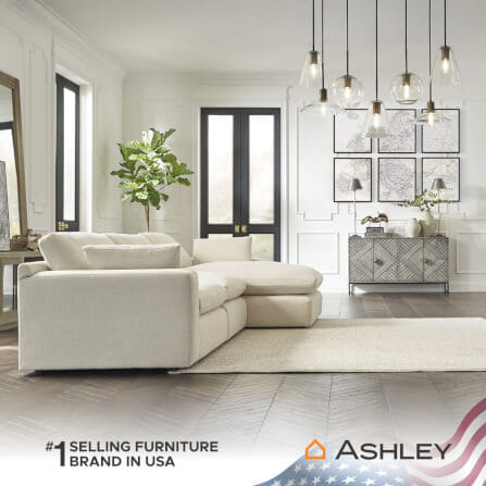โซฟาตัว L ด้านซ้าย ASHLEY FURNITURE HOMESTORE รุ่น ELYZA/L สีเบจ_4