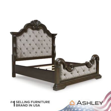 เตียงนอนขนาด 6 ฟุต ASHLEY FURNITURE HOMESTORE รุ่น MAYLEE/180 สีน้ำตาลเข้ม_4