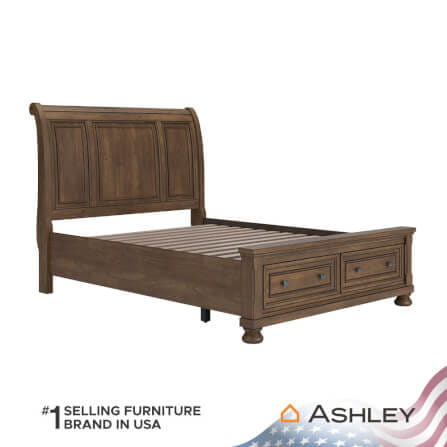 เตียงนอนขนาด 5 ฟุต ASHLEY FURNITURE HOMESTORE รุ่น FLYNNTER/150 สีน้ำตาล_4