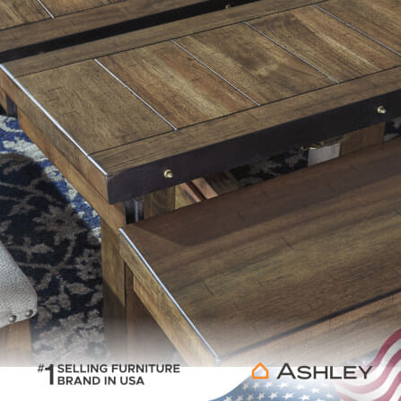 โต๊ะอาหาร ปรับขนาดได้ ASHLEY FURNITURE HOMESTORE รุ่น MORIVILLE/158-218 สีน้ำตาล_4