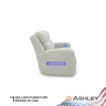 โซฟาปรับเอนไฟฟ้า 3 ที่นั่ง พร้อมพนักพิงศีรษะปรับได้ ASHLEY FURNITURE HOMESTORE รุ่น TWINBROOKE/3RRM สีเทาอ่อน_4