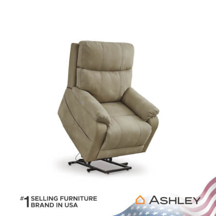 โซฟาปรับเอนไฟฟ้า 1 ที่นั่ง ASHLEY FURNITURE HOMESTORE รุ่น NEXT-GEN DURAPELLA/1RM สีน้ำตาลอ่อน_4