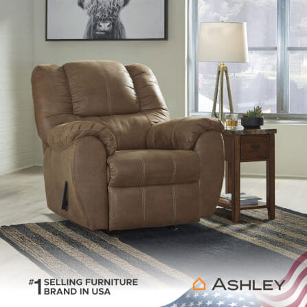 โซฟาปรับเอนนอน 1 ที่นั่ง ASHLEY FURNITURE HOMESTORE รุ่น MCGANN/1R สีน้ำตาล_4