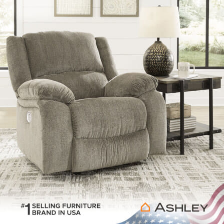 โซฟาปรับเอนนอน ไฟฟ้า 1 ที่นั่ง ASHLEY FURNITURE HOMESTORE รุ่น DRAYCOLL/1RM สีน้ำตาลอ่อน_4