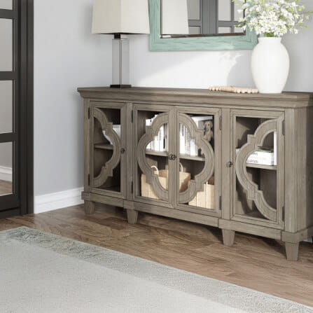 ตู้เตี้ยบานเปิด ASHLEY FURNITURE HOMESTORE รุ่น FOSSIL RIDGE/193 สีเทาวินเทจ_5