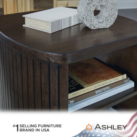 โต๊ะข้าง ASHLEY FURNITURE HOMESTORE รุ่น KORESTONE/63 สีน้ำตาลเข้ม_5