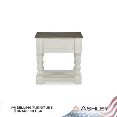 โต๊ะข้าง ASHLEY FURNITURE HOMESTORE รุ่น HAVALANCE/63 สีขาววินเทจ_5