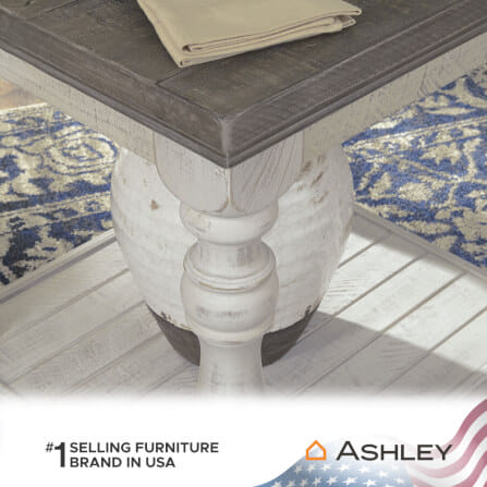 โต๊ะข้าง ASHLEY FURNITURE HOMESTORE รุ่น HAVALANCE/66 สีขาววินเทจ_5