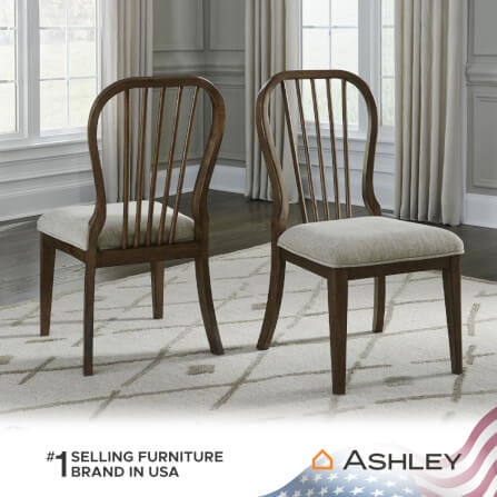 เก้าอี้ทานข้าว ASHLEY FURNITURE HOMESTORE รุ่น STURLAYNE-A สีน้ำตาล_5