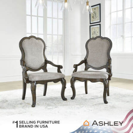 เก้าอี้ทานข้าว ASHLEY FURNITURE HOMESTORE รุ่น MAYLEE/78 สีน้ำตาลเข้ม_5