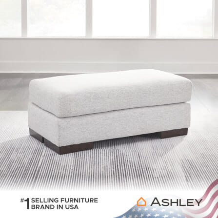 สตูล ASHLEY FURNITURE HOMESTORE รุ่น BELVOIR สีขาว_5