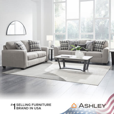 โซฟา 3 ที่นั่ง ASHLEY FURNITURE HOMESTORE รุ่น AVENAL PARK/3 สีเทาอ่อน_5