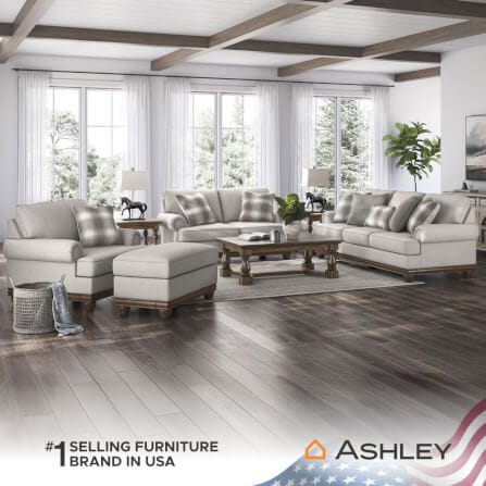 โซฟา 2 ที่นั่ง ASHLEY FURNITURE HOMESTORE รุ่น STOUGHTON/2 สีครีม_5