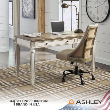 โต๊ะทำงาน ASHLEY FURNITURE HOMESTORE รุ่น REALYN/152 สีขาววินเทจ_5