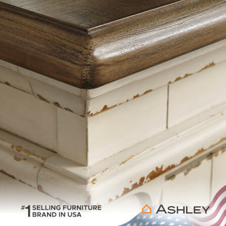 ตู้วางทีวี ASHLEY FURNITURE HOMESTORE รุ่น REALYN/187 สีขาววินเทจ_5