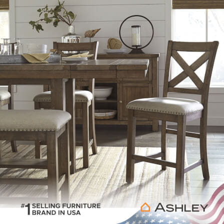 เก้าอี้บาร์ ASHLEY FURNITURE HOMESTORE รุ่น MORIVILLE สีเบจ_5