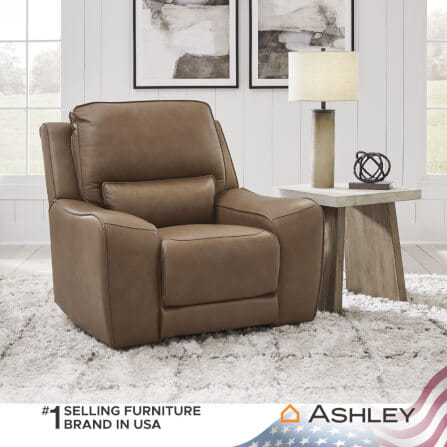 เก้าอี้ปรับเอนนอนไฟฟ้า 1 ที่นั่ง ASHLEY FURNITURE HOMESTORE รุ่น SILVERBROOKE/1RM สีน้ำตาล_5