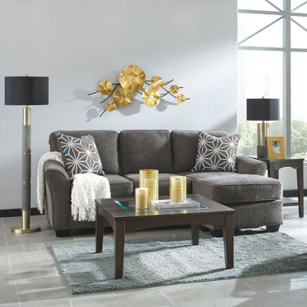 โซฟาตัว L ด้านซ้าย-ขวา ASHLEY FURNITURE HOMESTORE รุ่น BRISE/R-L สีเทาเข้ม_5