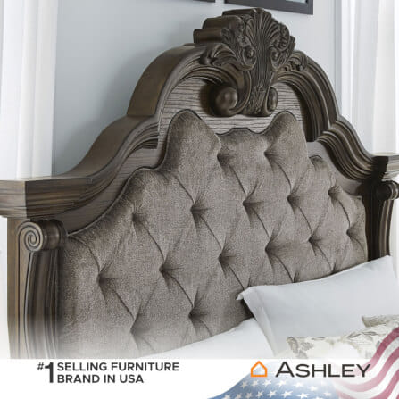 เตียงนอนขนาด 6 ฟุต ASHLEY FURNITURE HOMESTORE รุ่น MAYLEE/180 สีน้ำตาลเข้ม_5