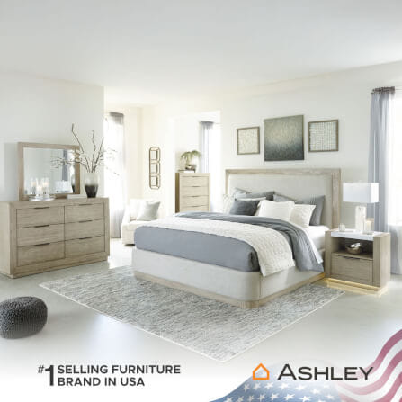 เตียงนอนขนาด 6 ฟุต ASHLEY FURNITURE HOMESTORE รุ่น HENNINGTON/180 สีไม้ธรรมชาติ_5