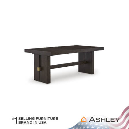 โต๊ะอาหาร ปรับขนาดได้ ASHLEY FURNITURE HOMESTORE รุ่น BURKHAUS/182-228 สีน้ำตาลเข้ม_5
