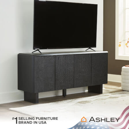 ตู้เตี้ยบานเปิด ASHLEY FURNITURE HOMESTORE รุ่น FARRELMORE/165 สีดำ_6