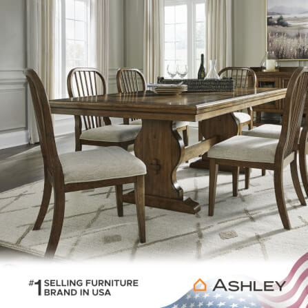 เก้าอี้ทานข้าว ASHLEY FURNITURE HOMESTORE รุ่น STURLAYNE-A สีน้ำตาล_6