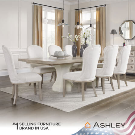 โต๊ะอาหาร ปรับขนาดได้ ASHLEY FURNITURE HOMESTORE รุ่น JORLAINA/182-274 สีไม้ธรรมชาติ_6