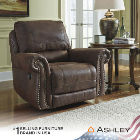 โซฟาปรับเอนนอน 1 ที่นั่ง ASHLEY FURNITURE HOMESTORE รุ่น W80070-O/1R สีน้ำตาลเข้ม_6