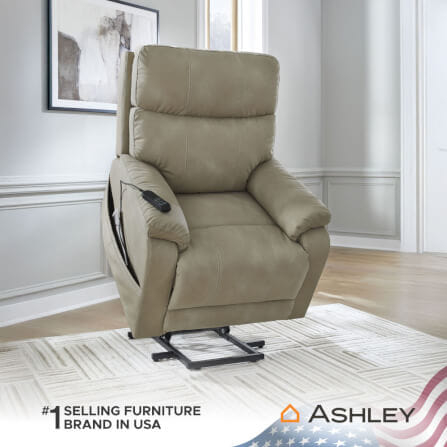 โซฟาปรับเอนไฟฟ้า 1 ที่นั่ง ASHLEY FURNITURE HOMESTORE รุ่น NEXT-GEN DURAPELLA/1RM สีน้ำตาลอ่อน_7