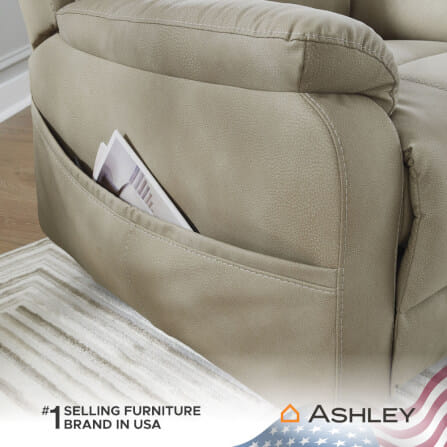 โซฟาปรับเอนไฟฟ้า 1 ที่นั่ง ASHLEY FURNITURE HOMESTORE รุ่น NEXT-GEN DURAPELLA/1RM สีน้ำตาลอ่อน_8