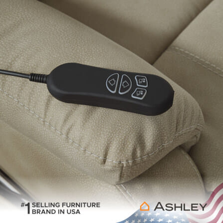 โซฟาปรับเอนไฟฟ้า 1 ที่นั่ง ASHLEY FURNITURE HOMESTORE รุ่น NEXT-GEN DURAPELLA/1RM สีน้ำตาลอ่อน_9