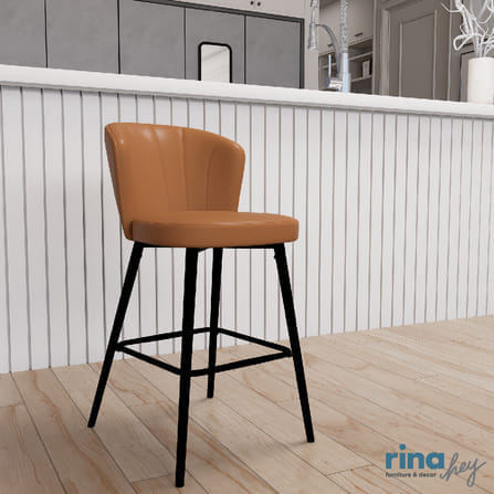 เก้าอี้บาร์ RINA HEY รุ่น ZANDOR/55 สีคาราเมล_8