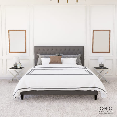 เตียง 6 ฟุต CHIC REPUBLIC รุ่น PALKO/180 สีน้ำตาลเข้ม_7