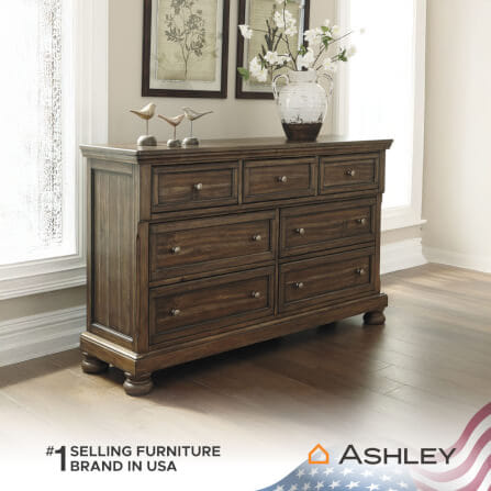 ตู้ลิ้นชัก 7 ลิ้นชัก ASHLEY FURNITURE HOMESTORE รุ่น FLYNNTER/166 สีน้ำตาล_5