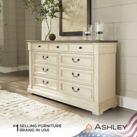 ตู้ลิ้นชัก 9 ลิ้นชัก ASHLEY FURNITURE HOMESTORE รุ่น BOLANBURG/165 สีขาววินเทจ_5