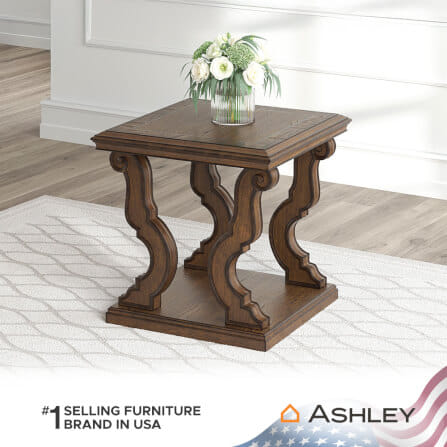 โต๊ะข้าง ASHLEY FURNITURE HOMESTORE รุ่น MAYLEE/70 ขนาด 70 ซม. สีน้ำตาลเข้ม_7